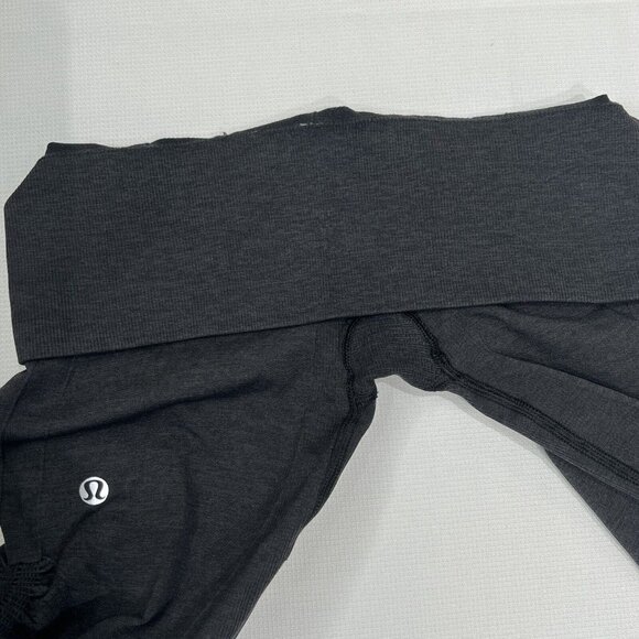 Lululemon In The Flow Crop II Leggings Womens Size 6 Gray Yoga Gym Pilates - Picture 8 of 10